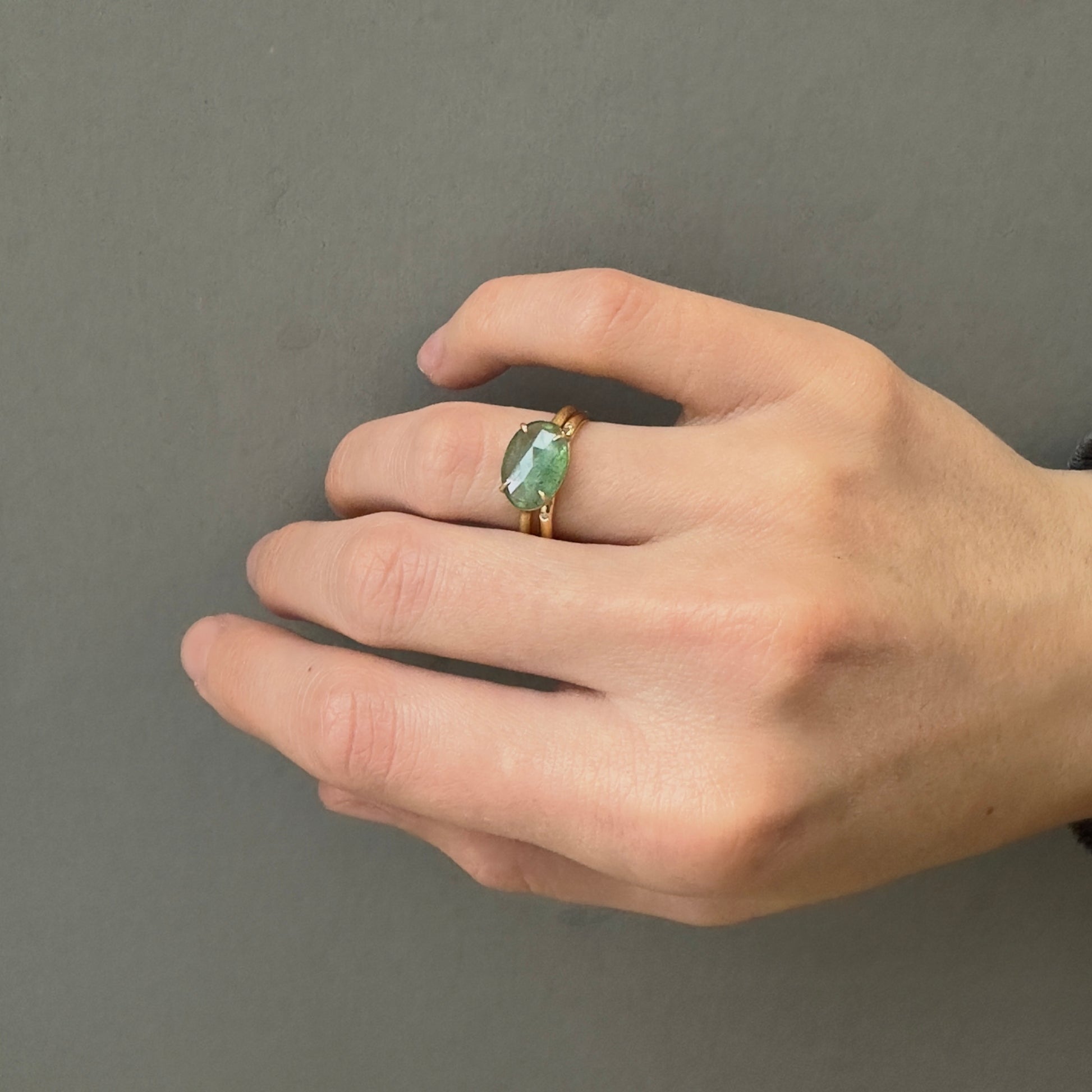 18K Yellow Gold on Model