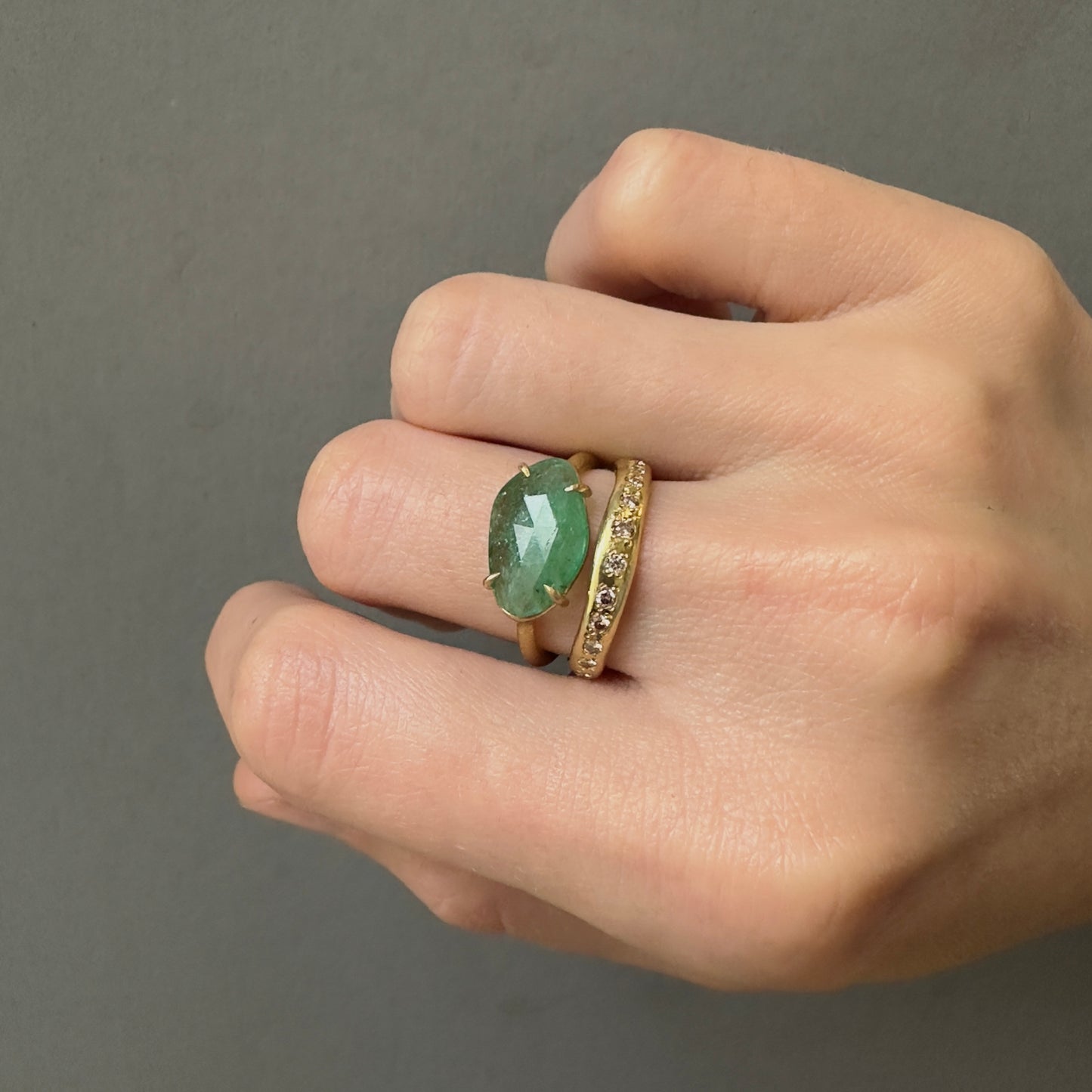 18K Yellow Gold on Model