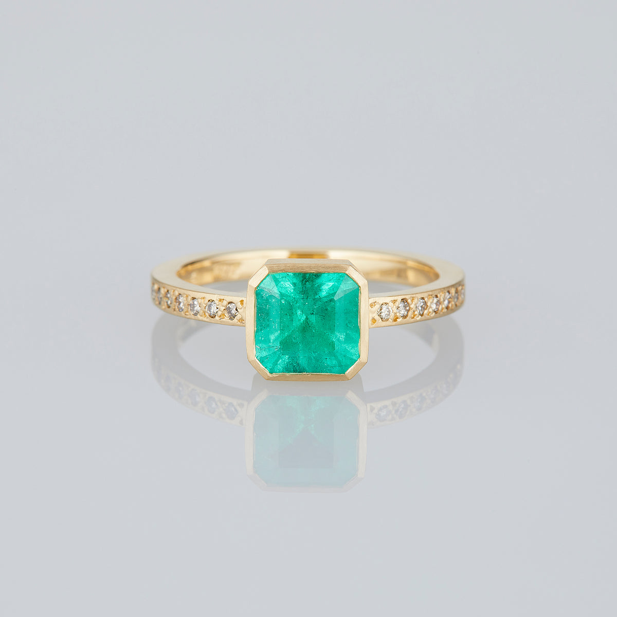 1.2 Carat One-of-a-Kind Emerald Cut Emerald Ring | ER70-OOAK