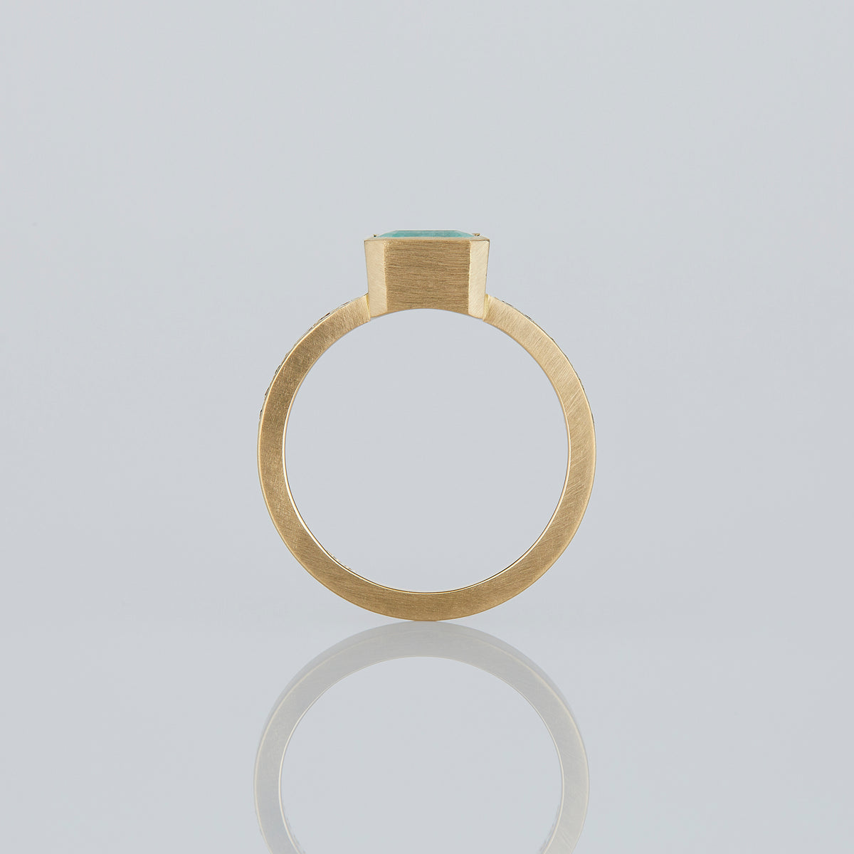 1.19 Carat One-of-a-Kind Emerald Cut Emerald Ring | ER74-OOAK