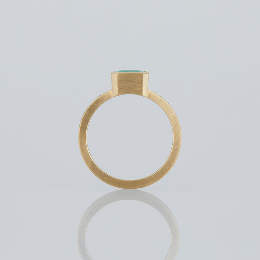 1.19 Carat One-of-a-Kind Emerald Cut Emerald Ring | ER74-OOAK