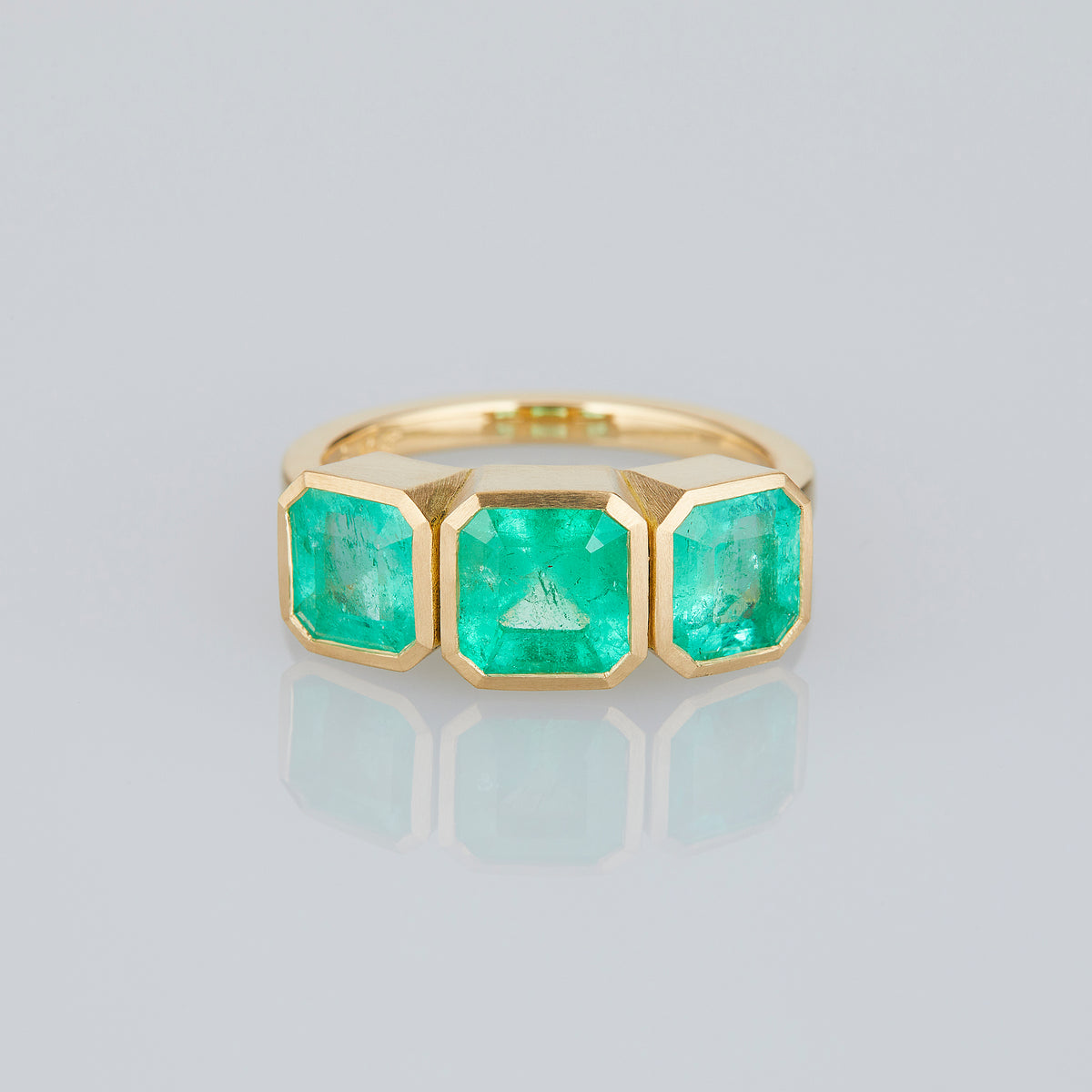 0.91 Carat One-of-a-Kind Emerald Cut Emerald Ring | ER75-OOAK