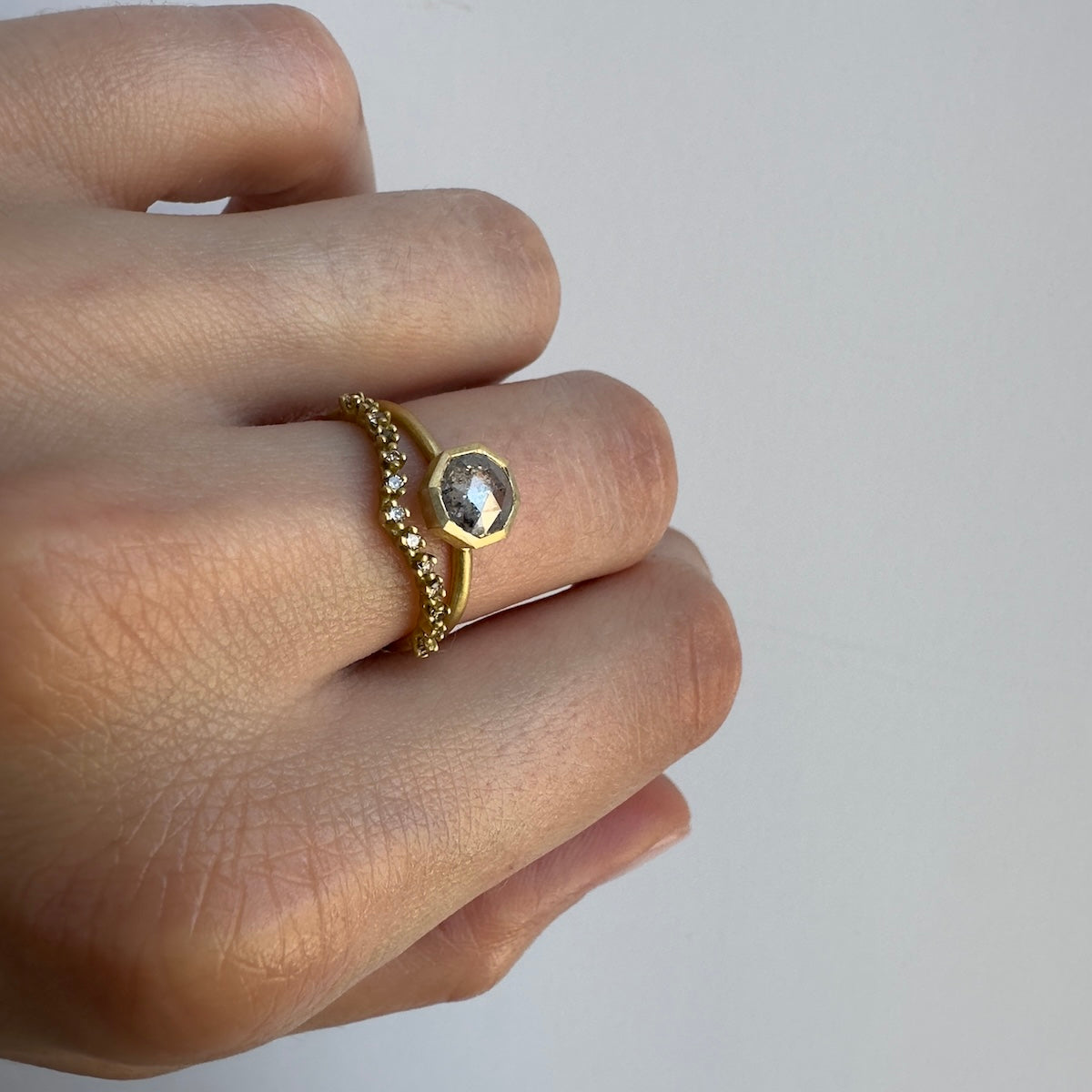 18K Yellow Gold on Model