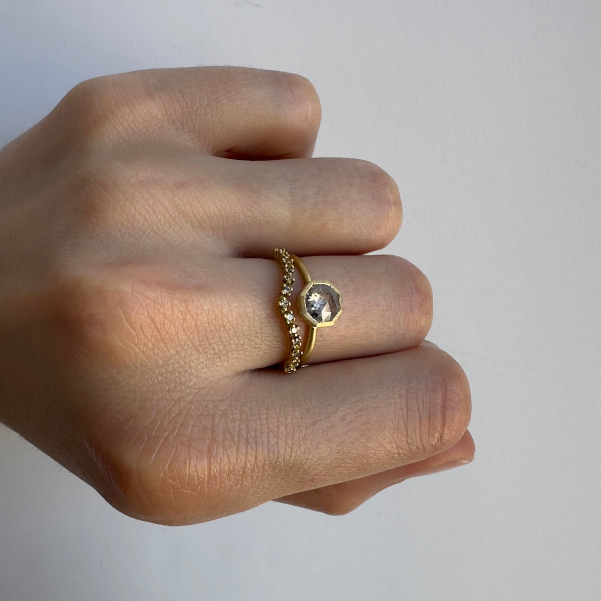 18K Yellow Gold on Model