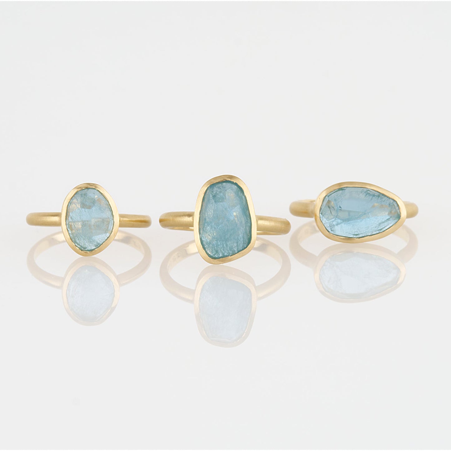 1.68 Carat One-of-a-Kind Rose Cut Aquamarine Ring | AQR1-OOAK