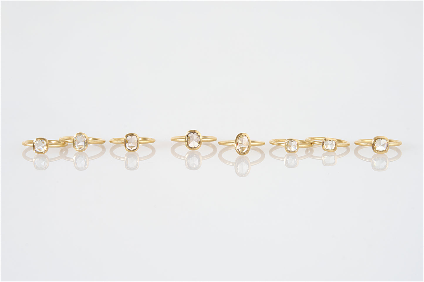 1.13 Carat One-of-a-Kind Rose Cut White Diamond Ring | DR237-OOAK