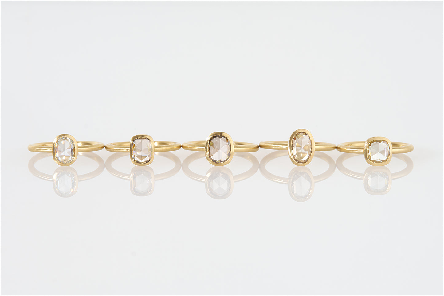 1.13 Carat One-of-a-Kind Rose Cut White Diamond Ring | DR237-OOAK