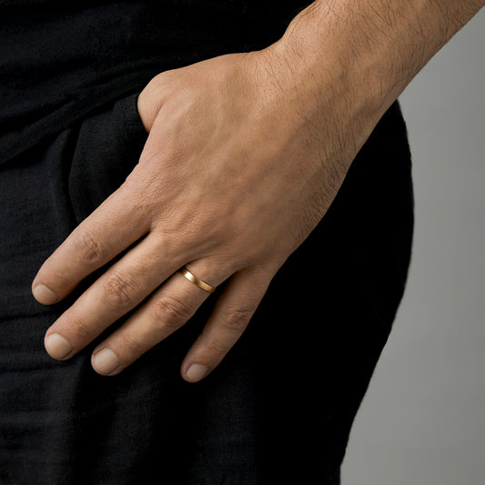 18K Yellow Gold on Model