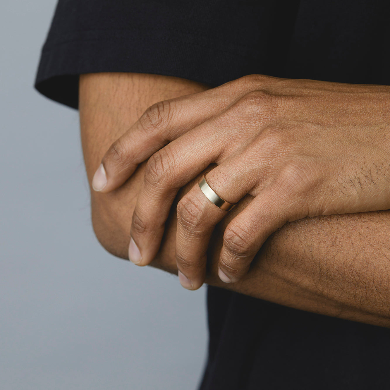 18K White Gold on Model