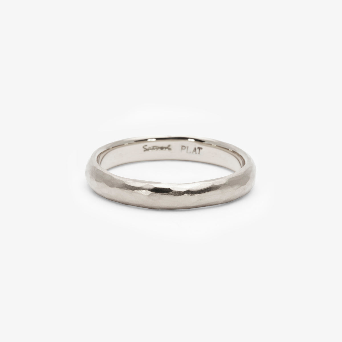 MR0134 | 3.5mm Half Round Hammered Band