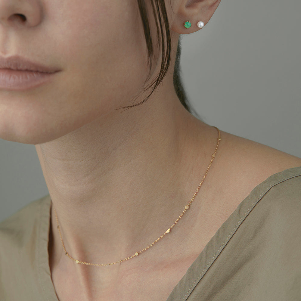 N4201 | 15.5" Little Gold Fleck Necklace