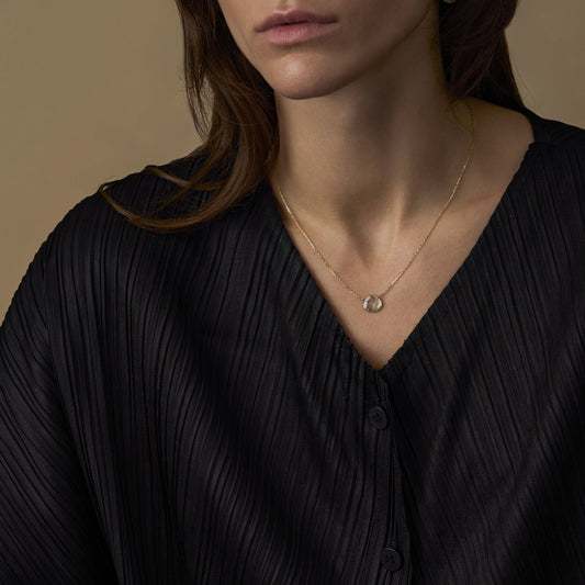 1.3 Carat One-of-a-Kind Sliced Misty Grey Diamond Necklace | DN36-OOAK
