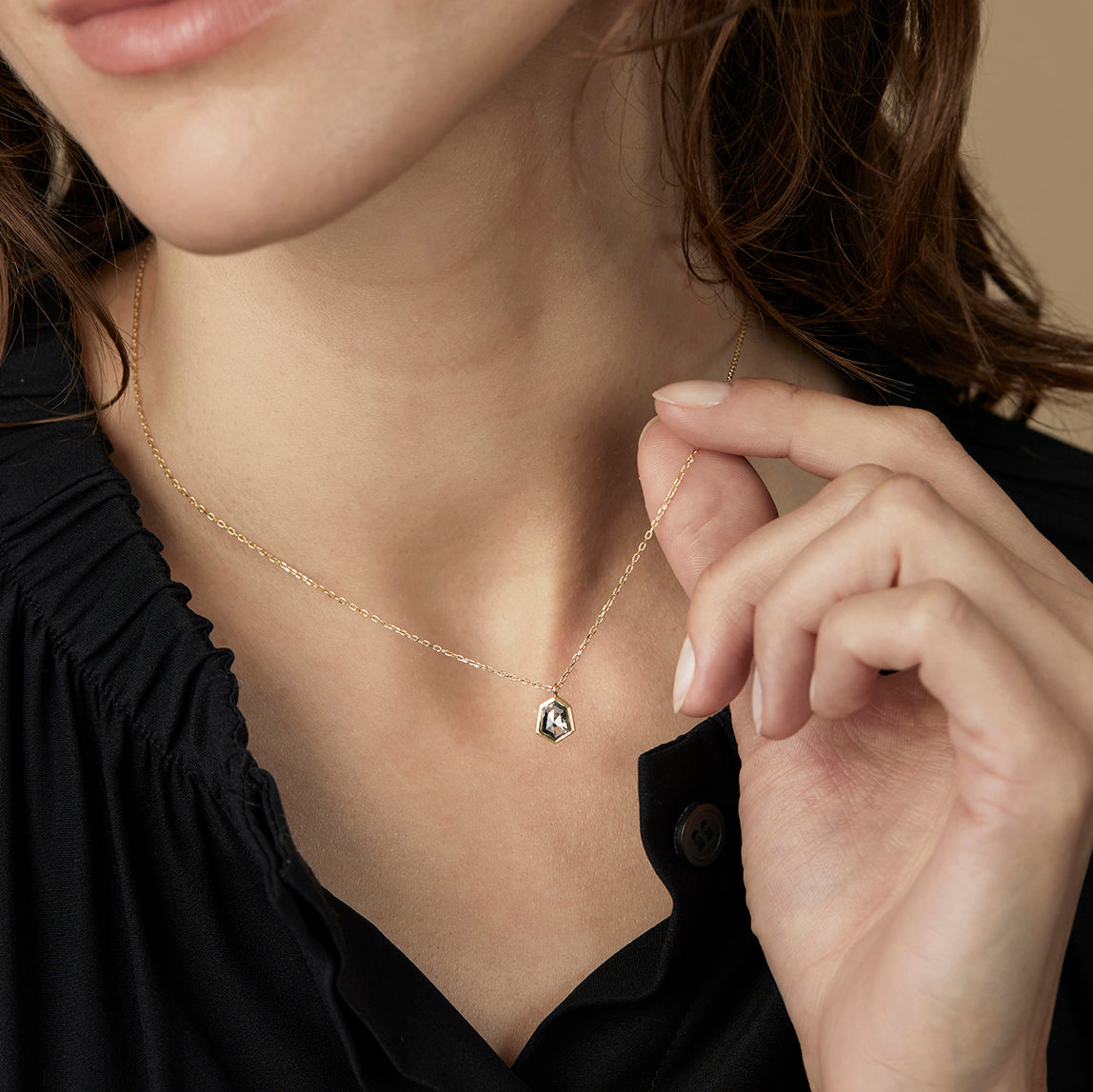 18K Yellow Gold on model