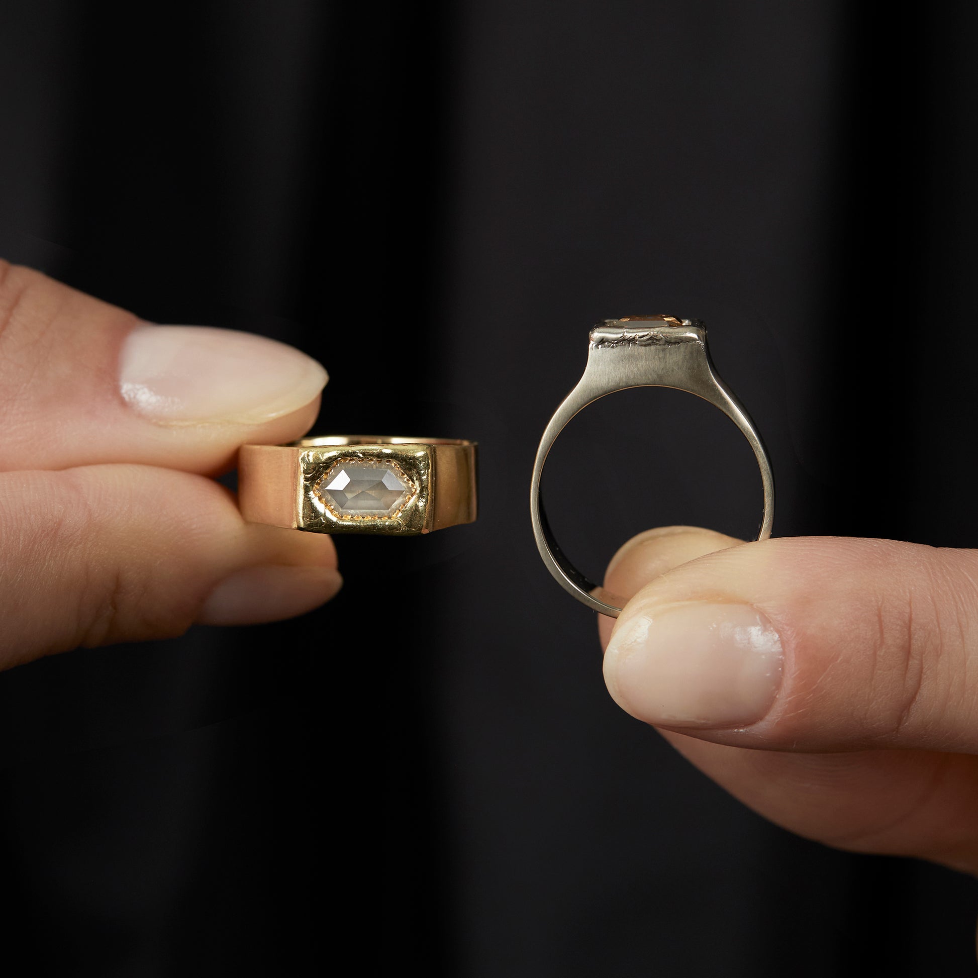 18K Yellow Gold on Model