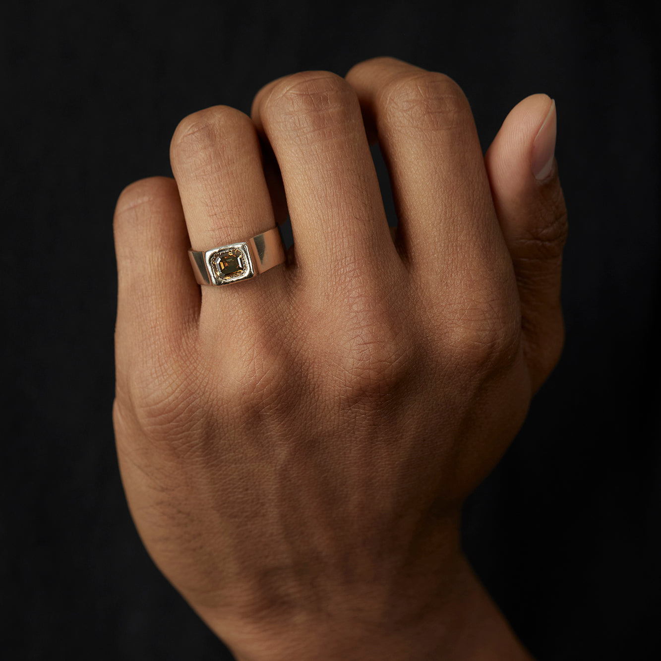 18K Yellow Gold on Model