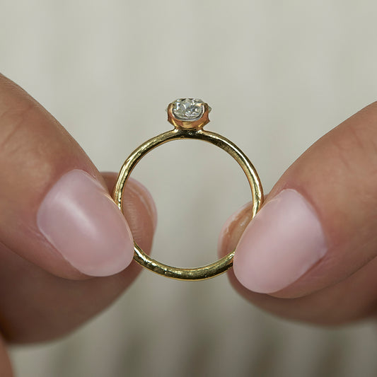 0.86 Carat One-of-a-Kind Old Mine Cut Diamond Ring | DR221-OOAK