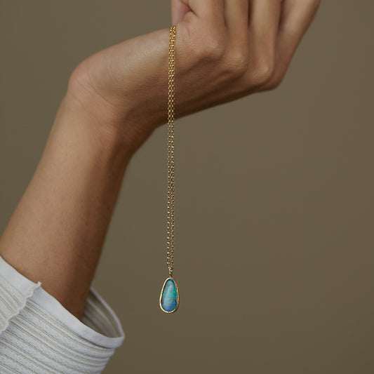 1.51 Carat One-of-a-Kind Australian Opal Necklace | ON9-OOAK
