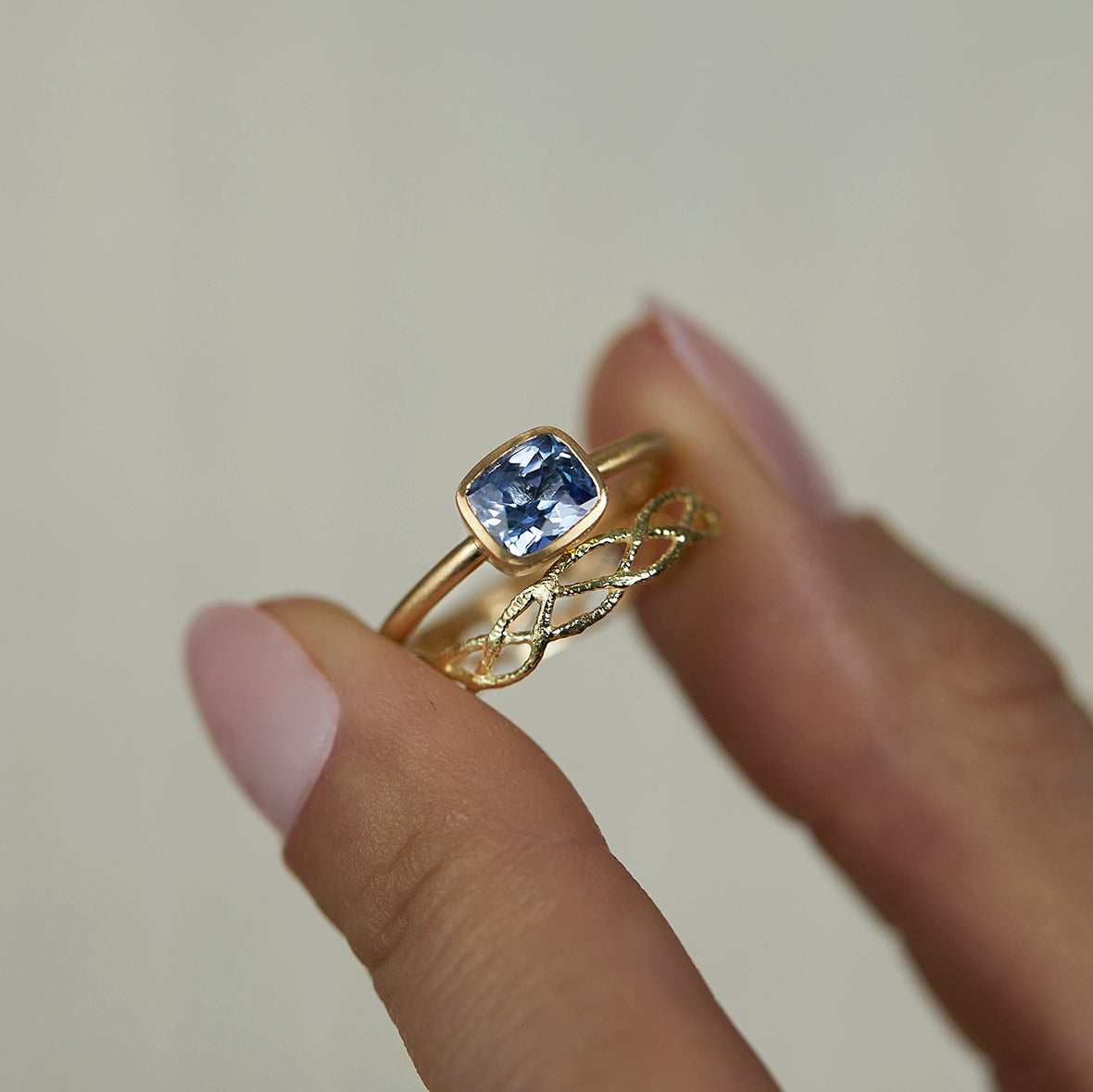 18K Yellow Gold on Model
