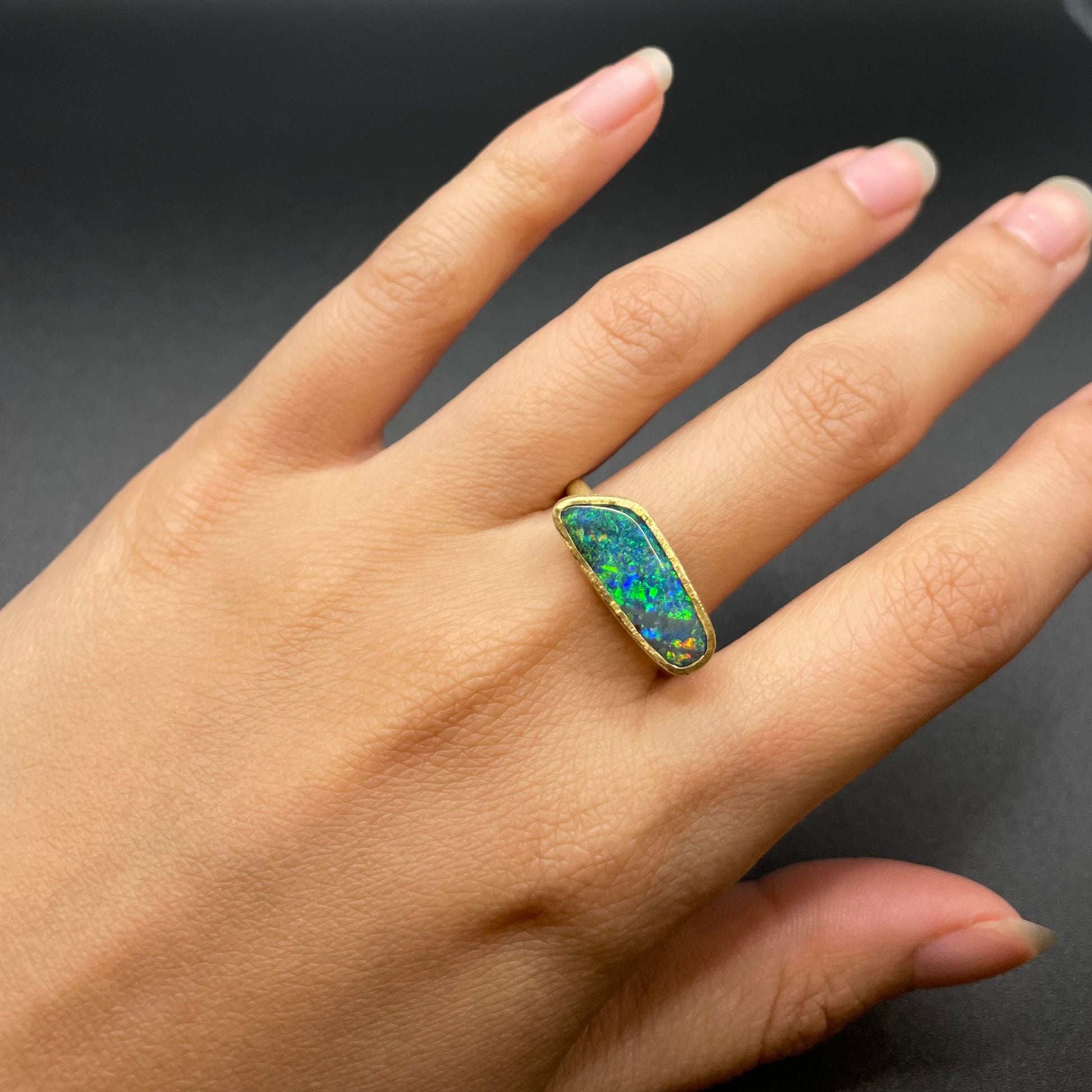 18K Yellow Gold on Model