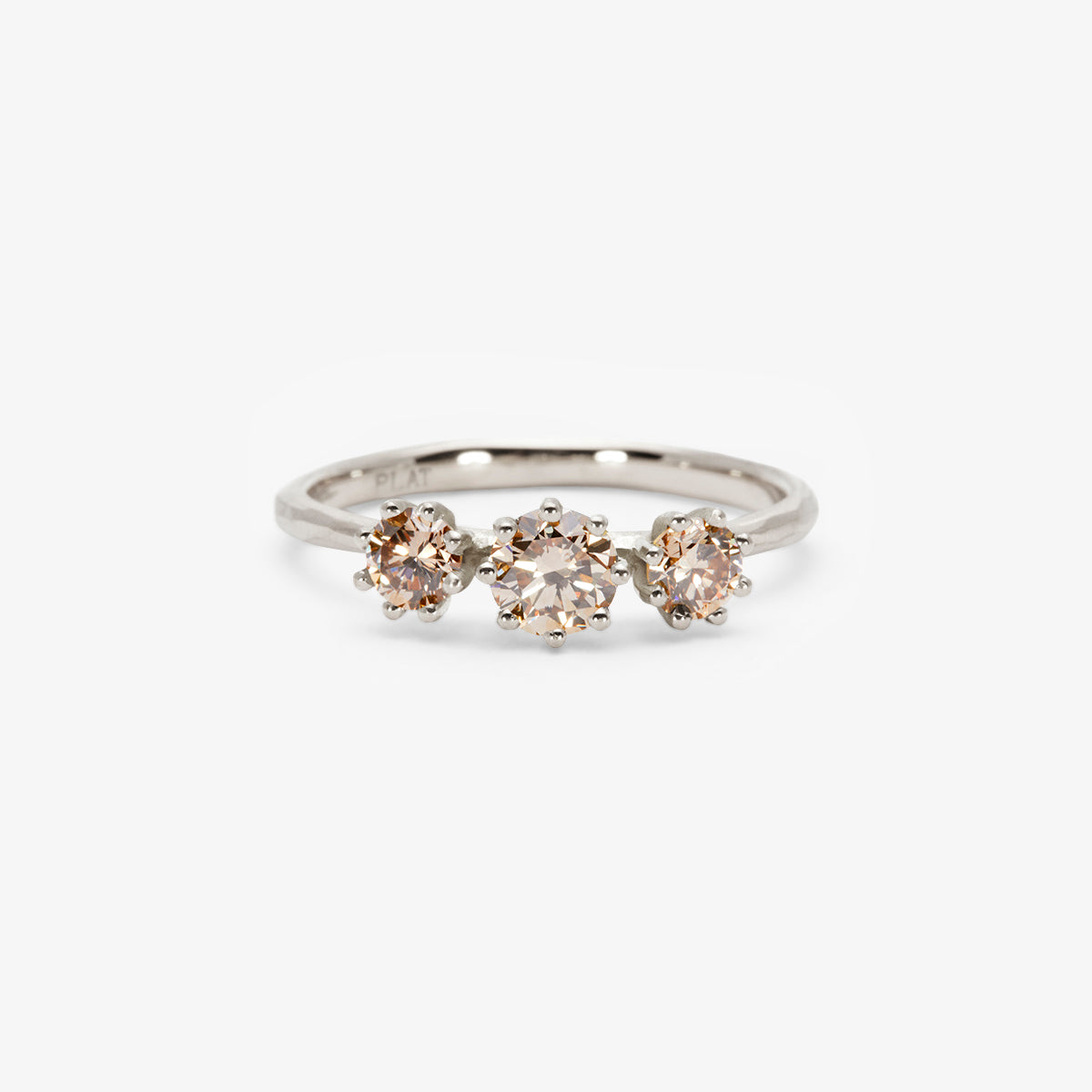 R19001BR | Triple Brown Diamond Blooming Ring