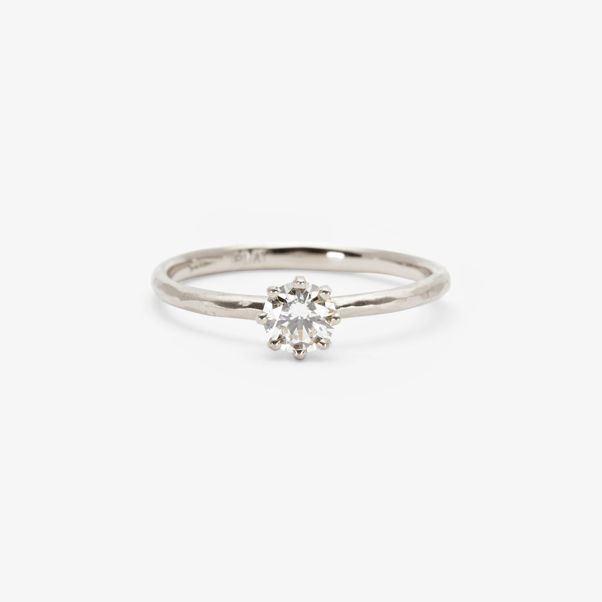 R19005W | 4.5mm White Diamond Blooming Ring