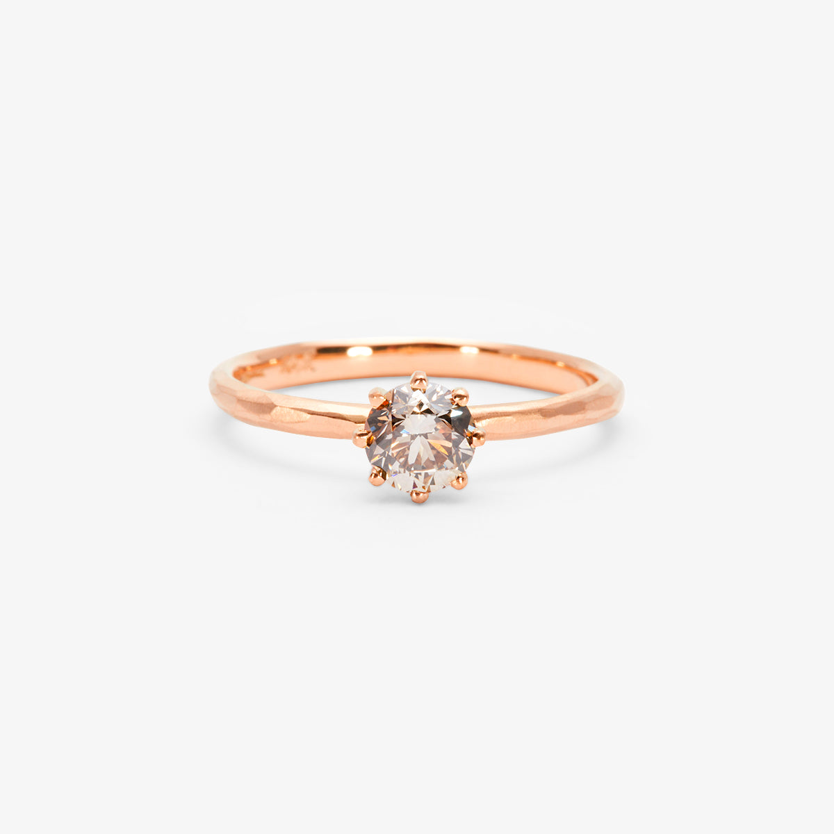 R19006BR | 5mm Brown Diamond Blooming Ring