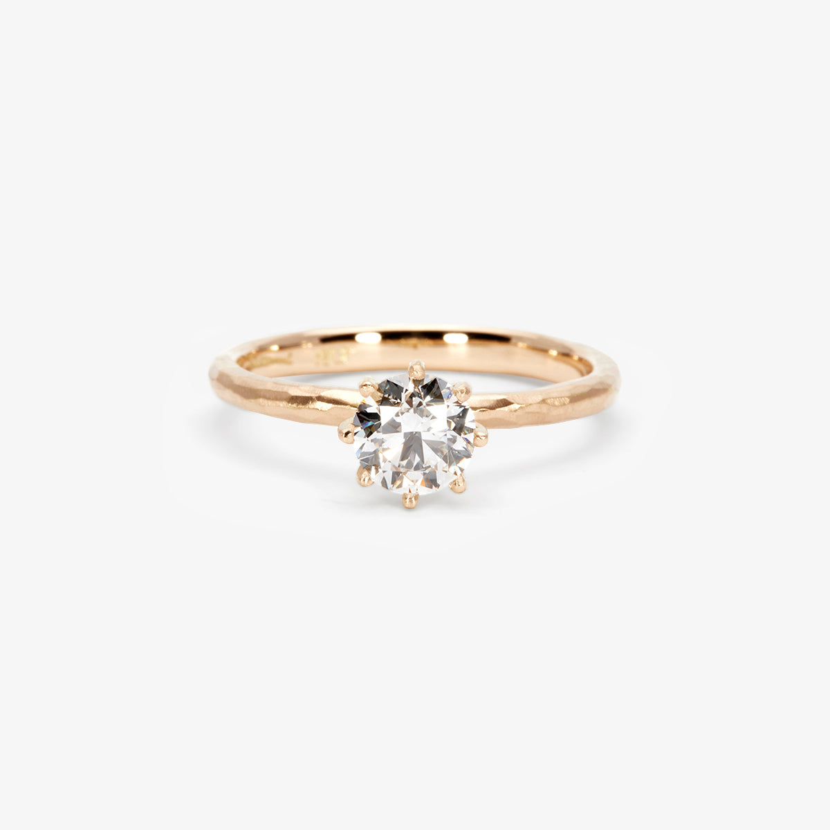 5.6mm White Diamond Blooming Ring | R19007W