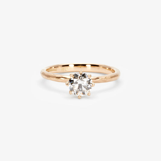 5.6mm White Diamond Blooming Ring | R19007W