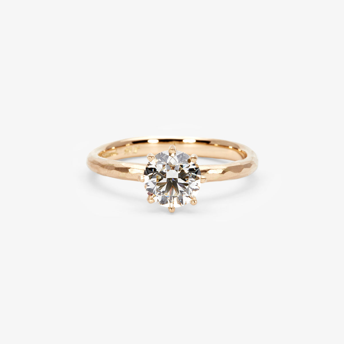 6.3mm White Diamond Blooming Ring | R19008W