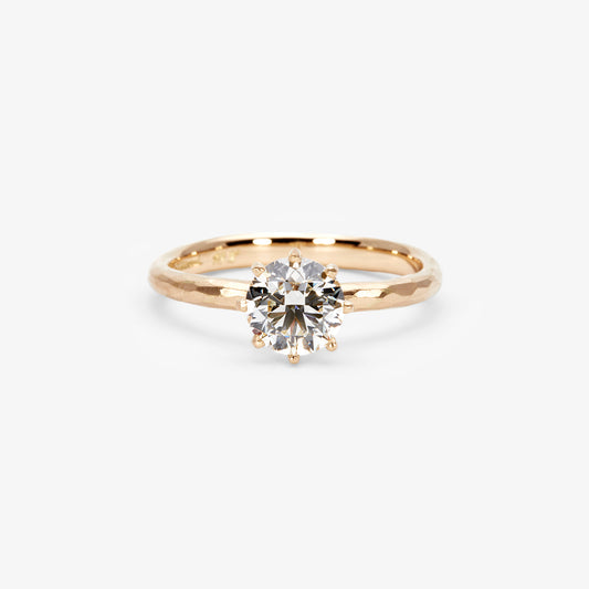 6.3mm White Diamond Blooming Ring | R19008W