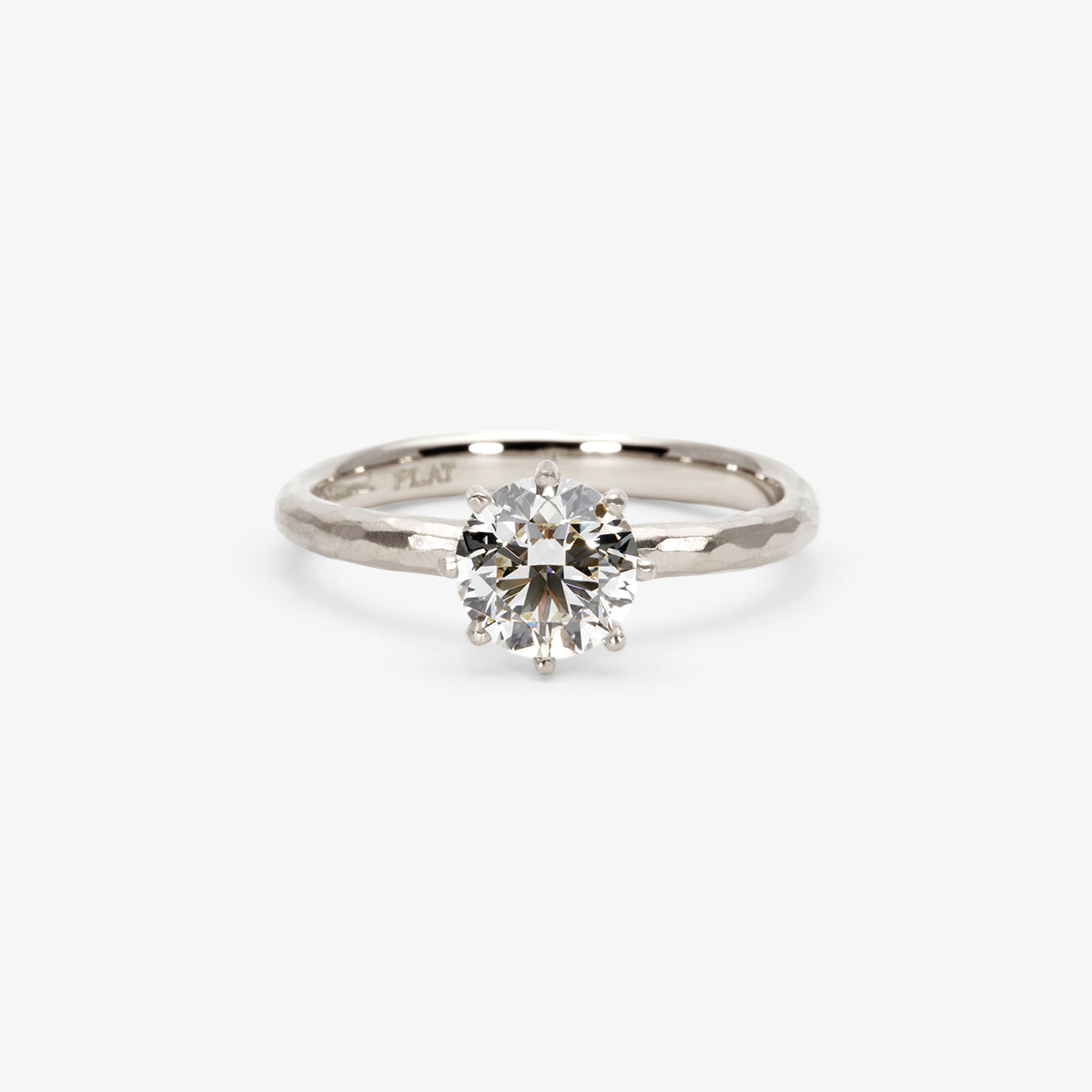 6.3mm White Diamond Blooming Ring | R19008W