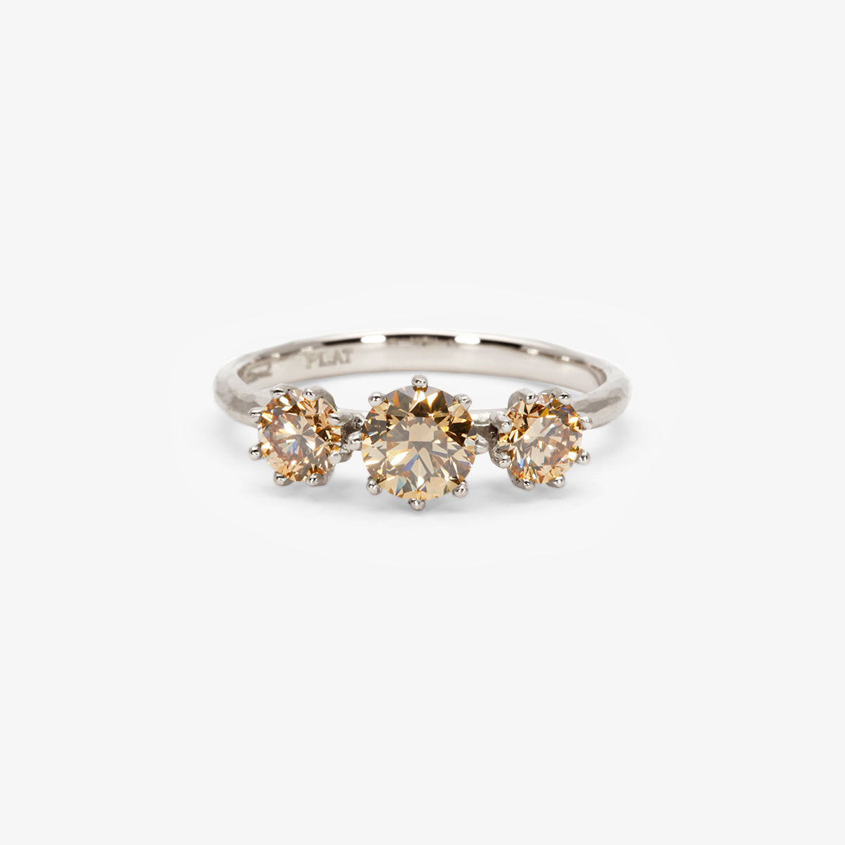 Queen Triple Brown Diamond Blooming Ring | R19021BR
