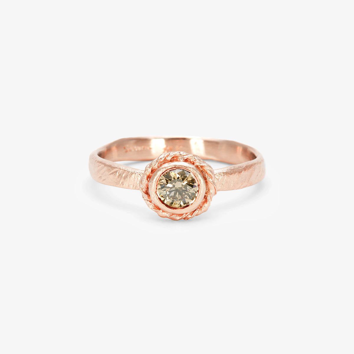 4mm Brown Diamond Dawn Ring | R35004BR