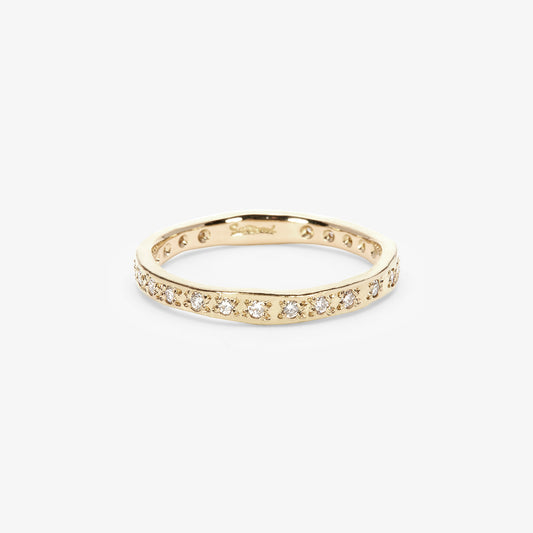 2.3mm White Diamond Glimmer Eternity Band | R36002W