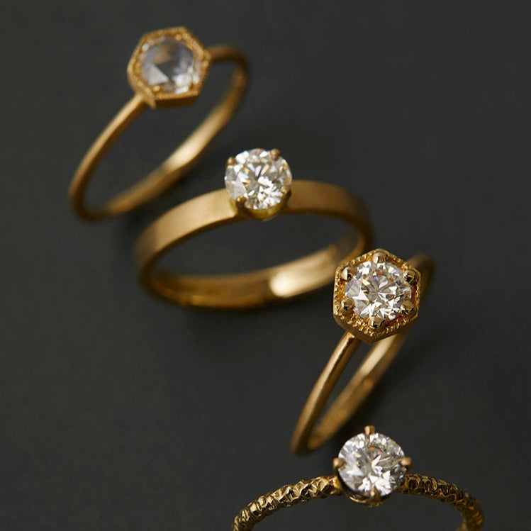 3mm Classic White Diamond Solitaire Ring | R10302W ~