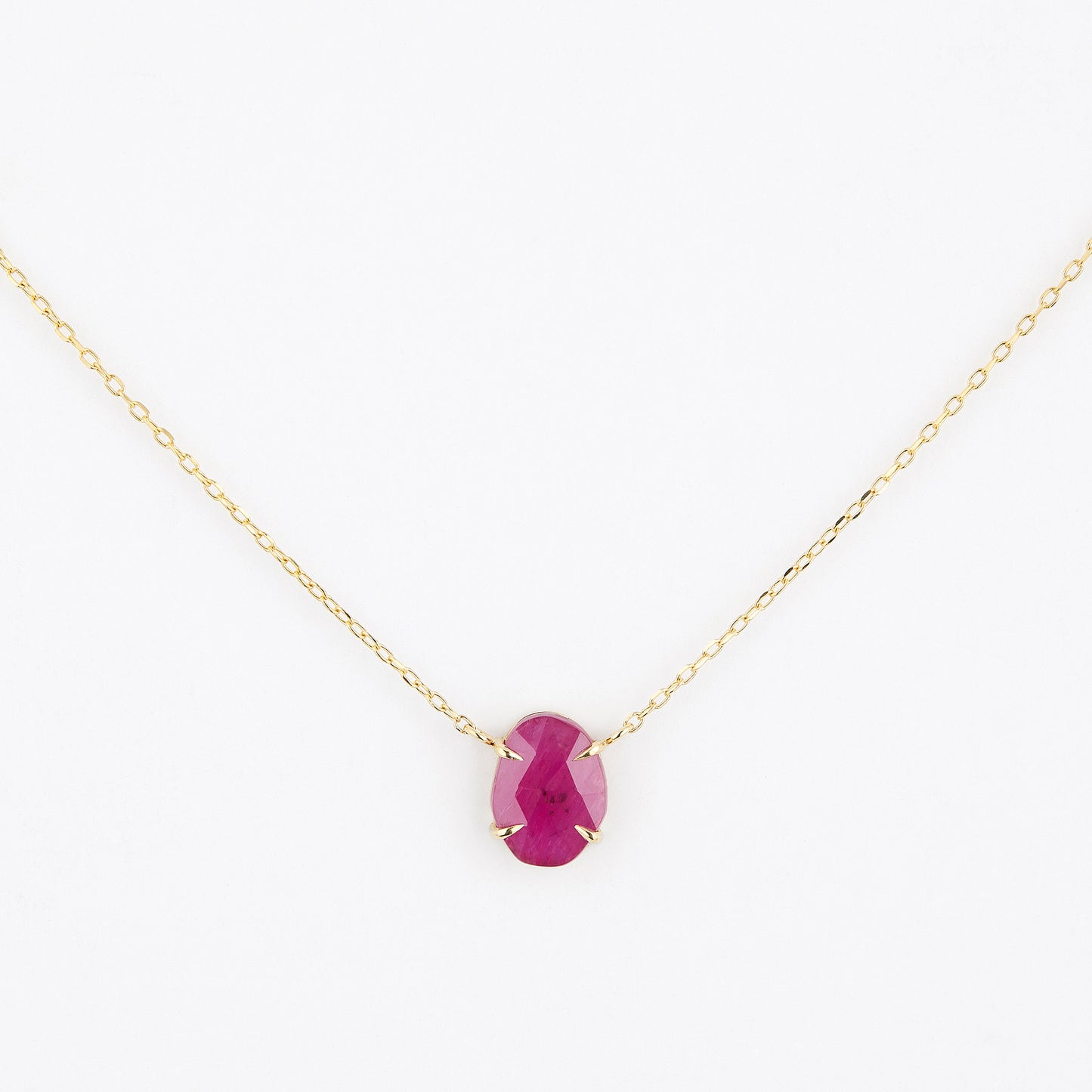 1.86 Carat One-of-a-Kind Sliced Ruby Necklace | RN2-OOAK