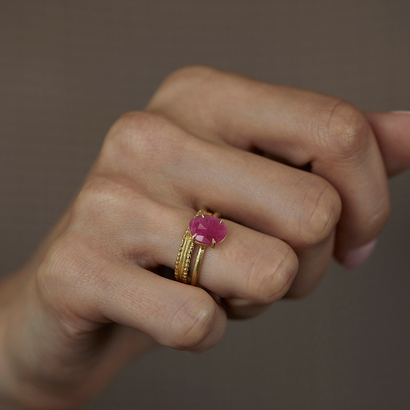 1.56 Carat One-of-a-Kind Sliced Ruby Ring | RR5-OOAK