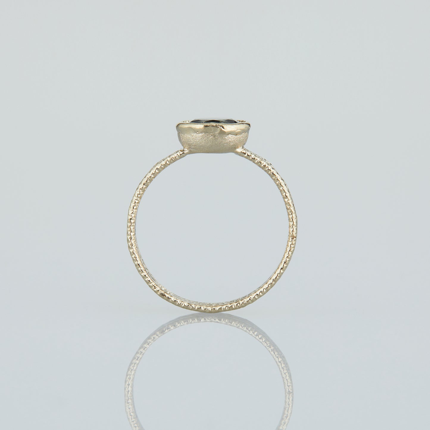 0.92 Carat One-of-a-Kind Oval Cut Pale Blue Sapphire Ring | SR62-OOAK