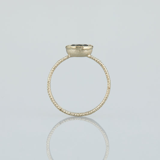 0.92 Carat One-of-a-Kind Oval Cut Pale Blue Sapphire Ring | SR62-OOAK