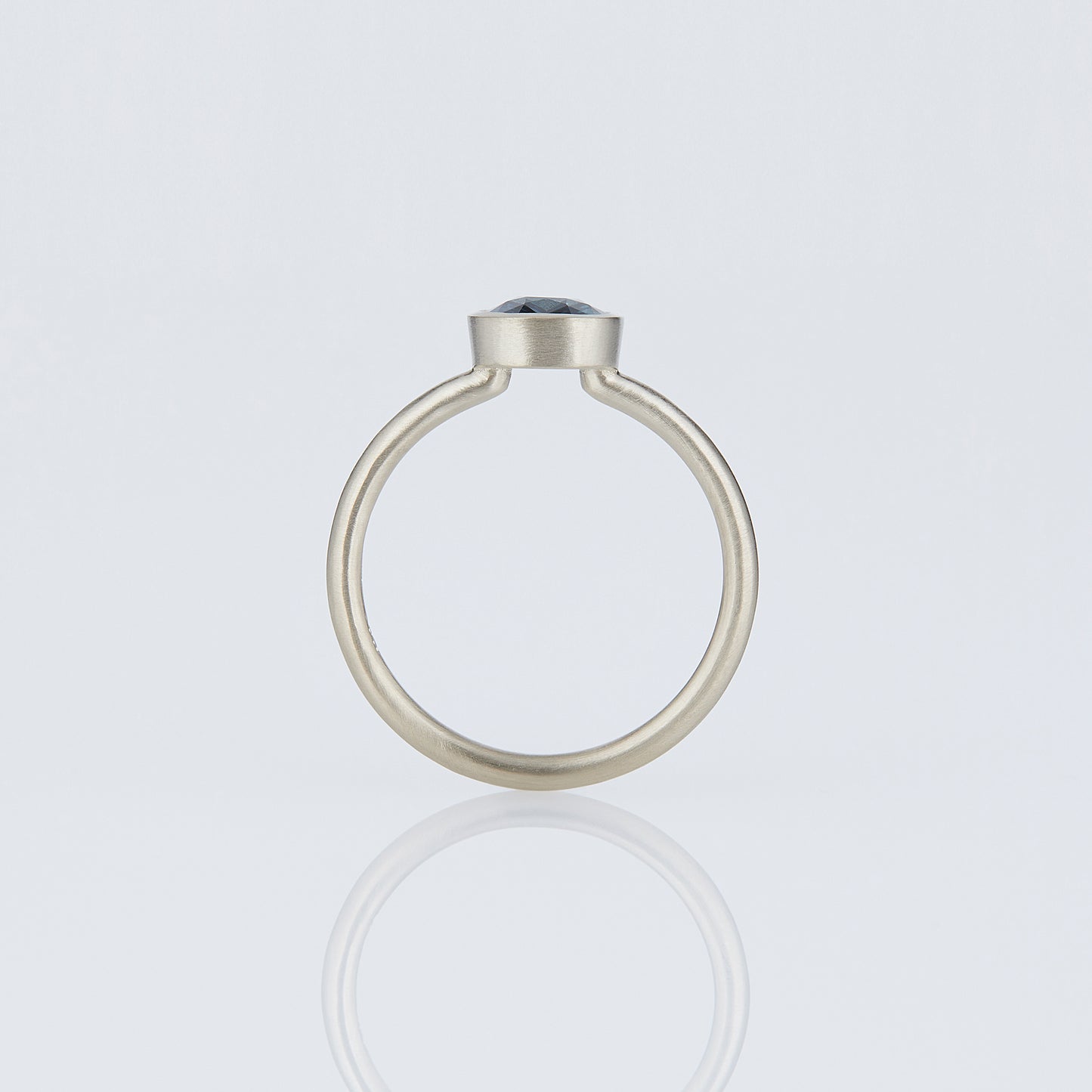1.4 Carat One-of-a-Kind Cushion Cut Blue Sapphire Ring | SR70-OOAK