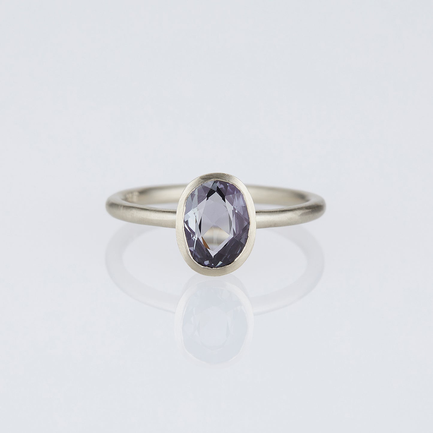 1.45 Carat One-of-a-Kind Oval Cut Pale Purple Sapphire Ring | SR74-OOAK