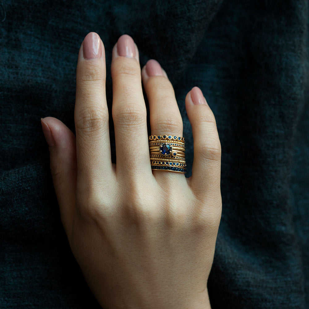 Sapphire Circle Eternity Band | R1101S~