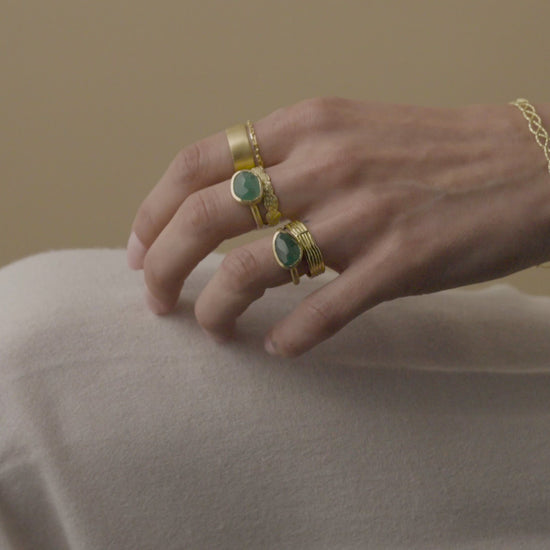 18K Yellow Gold on Model