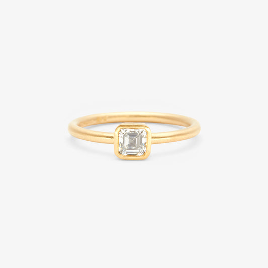 DR38-OOAK | 0.5 Carat One-of-a-Kind Square Emerald Cut Diamond Ring