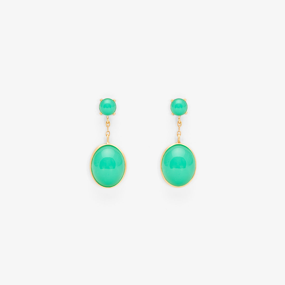 E8601CH | Chrysoprase Glacé Earring