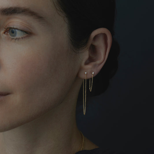 White Diamond Quin Earring | E9402W ~