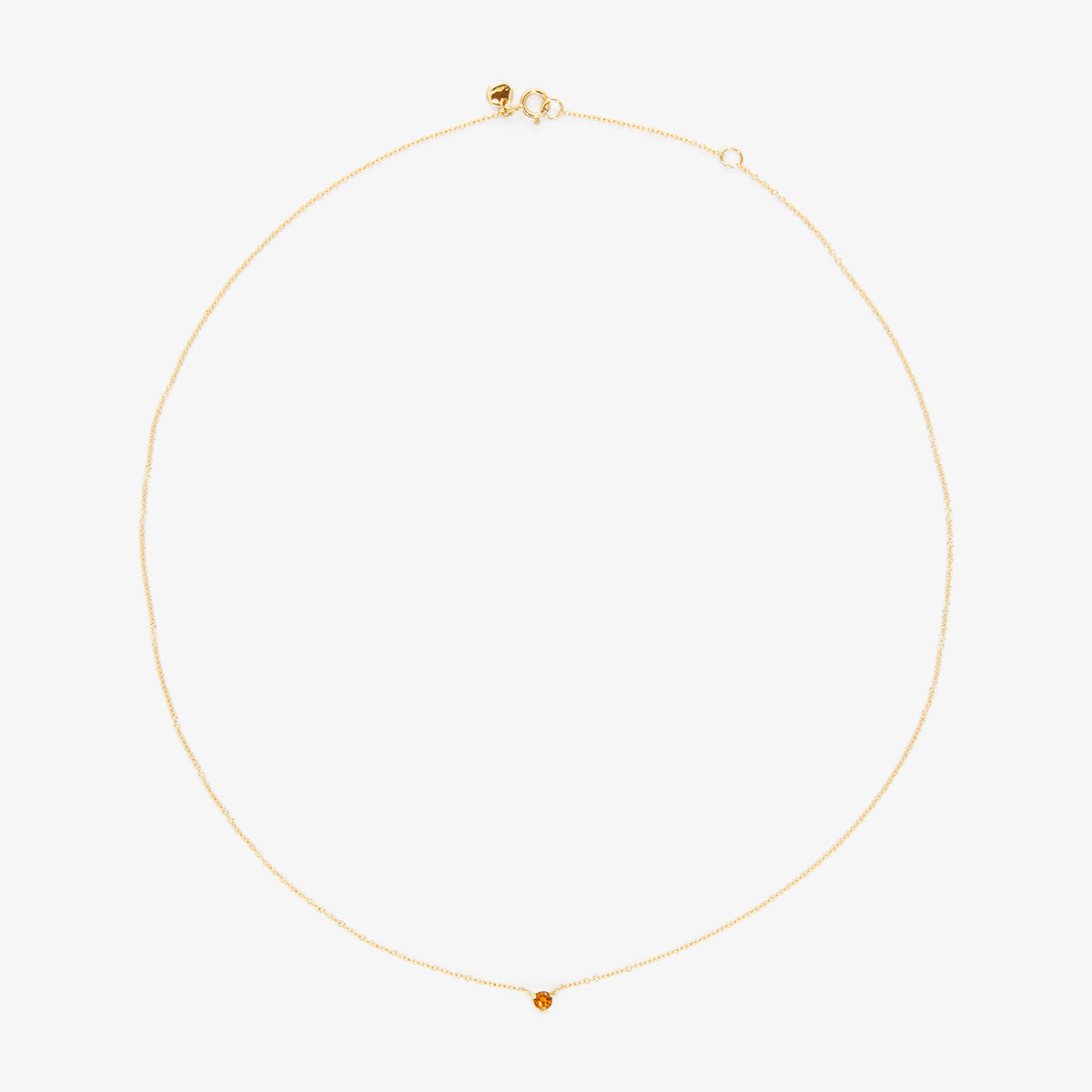 N6701CT | 3mm Citrine Birthstone Necklace