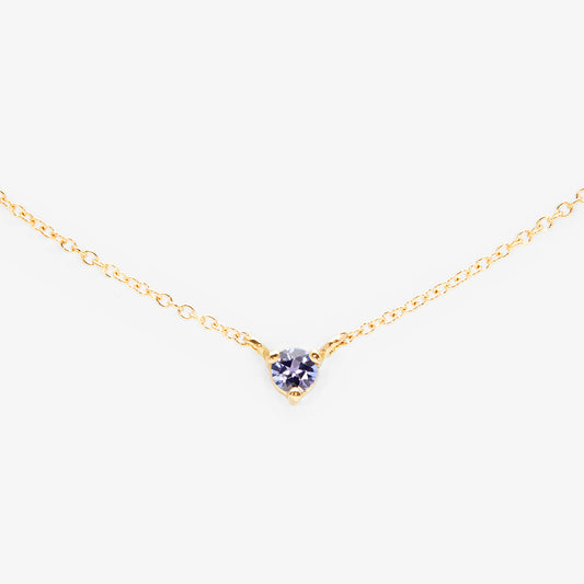 N6701TZ | 3mm Tanzanite Birthstone Necklace