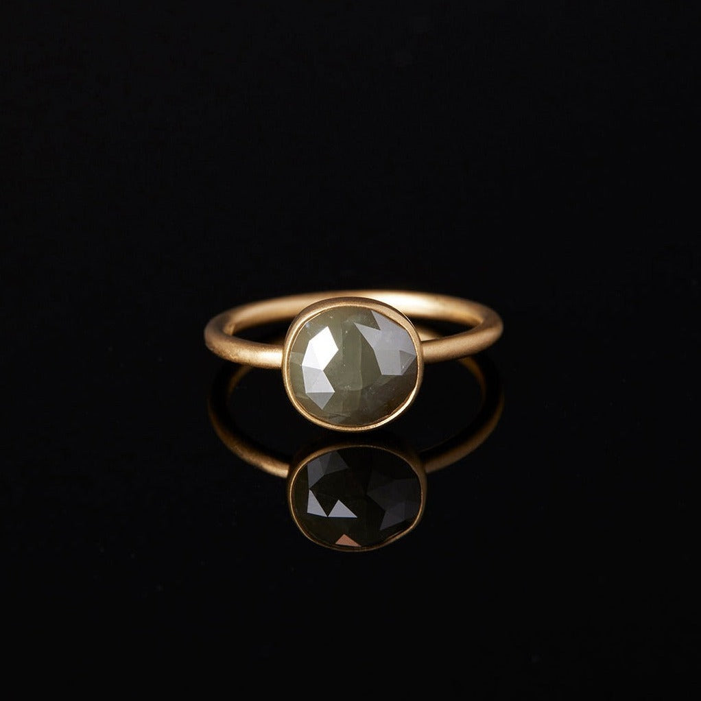 Rose cut grey diamond Clearance