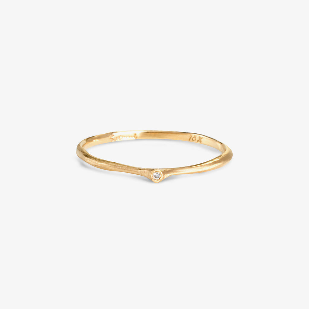 White Diamond Pointed Ring#N# #N# #N# | Satomi Kawakita Jewelry